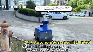 Robot di sicurezza di pattuglia autonomo OK-ROB03