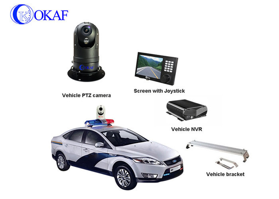 Full HD 1080P Veicolo / Robot montato CCTV Security Mobile PTZ Camera