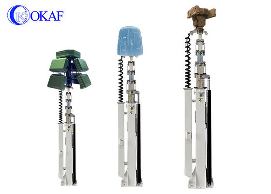 Peso di carico utile 100 kg Masto idraulico telescopico Radar Antenna treppiede Masto telescopico