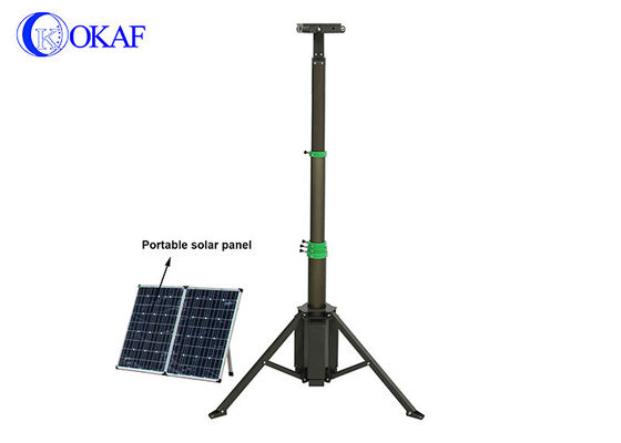 Sollevamento manuale Power Bank portatile treppiede Telescopio pieghevole Mastello con batteria