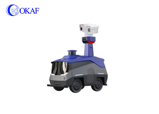 Pattuglia di sicurezza Automatic Recharging Intelligent Robot per grande area fabbrica guardia cancello scuola