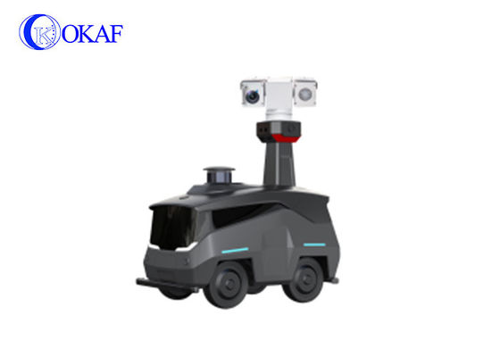 Pattuglia di sicurezza Automatic Recharging Intelligent Robot per grande area fabbrica guardia cancello scuola