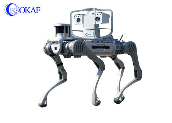 OKAF AI Sorveglianza Autonomo Robot di Pattuglia di Sicurezza Robot di Guardia Industriale Cane Robot di Sicurezza Intelligente Robot Quadruplo