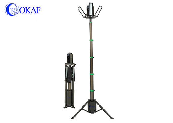 Torre di luce LED portatile telescopica a batteria con treppiede per eventi all'aperto