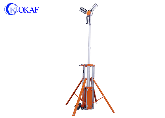 Torre faro di emergenza portatile tutto in uno Torre faro telescopica alimentata a batteria per il soccorso antincendio in edilizia