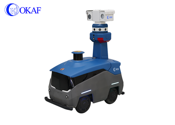 Pattuglia di sicurezza Automatic Recharging Intelligent Robot per grande area fabbrica guardia cancello scuola
