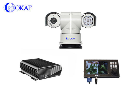 macchina fotografica di 150m IR IP66 2.0MP Car Mounted PTZ con la leva di comando di NVR